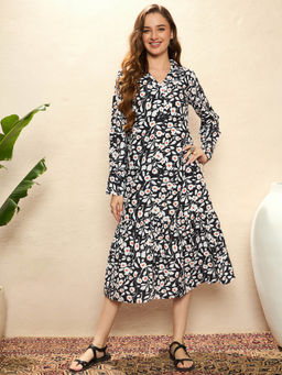 KASSUALLY - Mostunique By Women Printed Long Shirt Dress