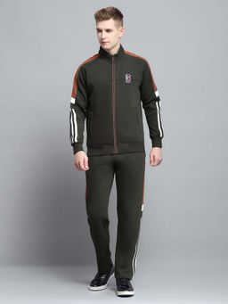 Monte Carlo - Men Olive Stripes Tracksuit
