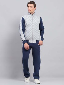 Monte Carlo - Men Blue Colorblock Tracksuit