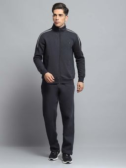 Monte Carlo - Men Charcoal Solid Tracksuit