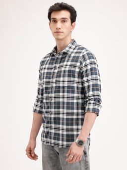 WROGN - Multi-Color Checks Collar Neck Casual Shirt
