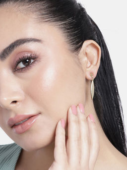 Estele - Gold Plated Drop Designer Earrings For Women