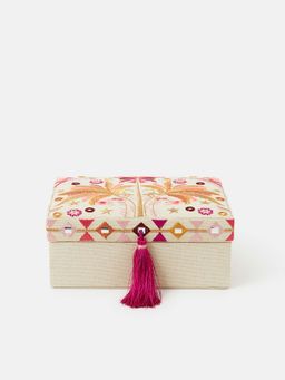 Accessorize London - Women's Palm Embroidered Jewellery Box