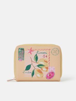 Accessorize London - Women's Yellow Summer Print Jewellery Travel Wallet