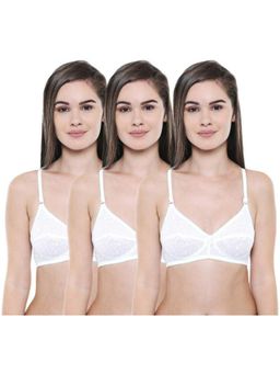 Bodycare - Pack of 3 Premium Perfect Coverage Bra In White Colour
