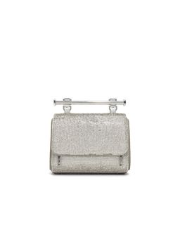 Aldo - Blingchic Silver Womens Top Handle Sling Bag with Detachable Chain