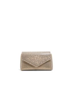 Aldo - Blingita Gold Womens Clutch with Detachable Chain