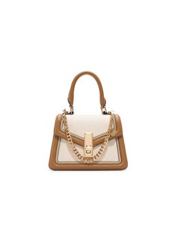 Aldo - Emaline Beige Womens Top Handle Sling Bag with Detachable Strap and Handle