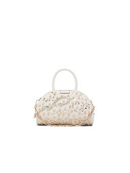 Aldo - Michellie White Womens Top Handle Sling Bag with Detachable Strap and Handle