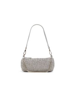 Aldo - Partyready Silver Womens Shoulder Bag with Detachable Strap and Handle