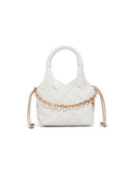 Aldo - Royffe White Womens Bucket Bag with Detachable Strap and Handle