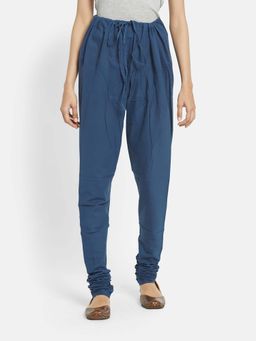 Fabindia - Indigo Cotton Solid Skinny Churidar