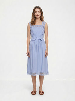 Cover Story - Blue Sky Eye Dress With Belt