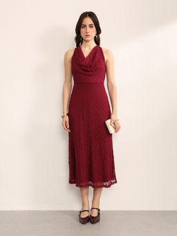 Kazo - Harlowe Maroon Dress