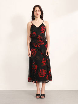 Kazo - Brushstoke Black Dress