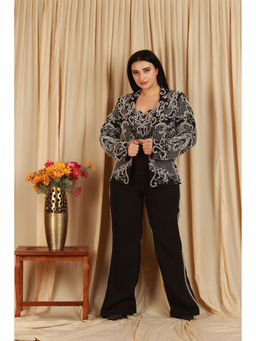 Japnah Gambhir - Banana Crepe Embellished Co-Ord Set