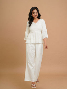 KAKOI - Pearl White Co-Ord Set