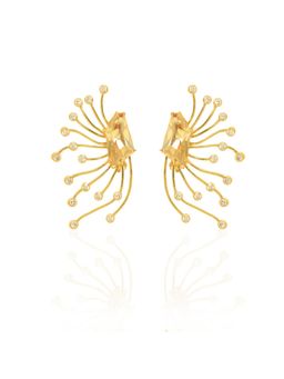 ESME - Crane Yellow Stones Studs