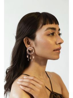 ESME - Dove Gold Stones Drops Earrings