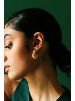 Melrosia - Molten Bloom Hoops - Gold