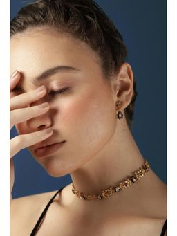 Melrosia - Tiny Black Enamel Drop Earrings - Multi-Color