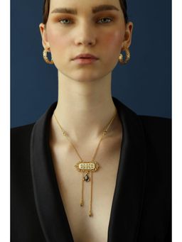 Melrosia - White Enamel And Filigree Chain Necklace - Multi-Color