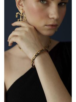 Melrosia - Baroque Enamel And Filigree Bangle - Multi-Color