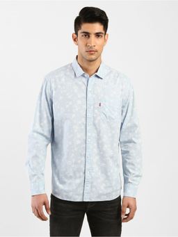 Levi's - Men Blue White Slim Fit Casual Shirt
