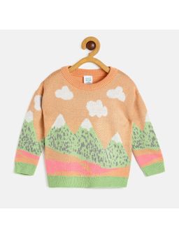 MINI KLUB - Baby Girls Orange Sweater