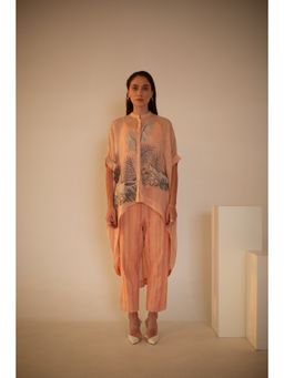 OJA - Fern Blush Pink Embroidered 3 Piece Co-Ord (Set of 3)