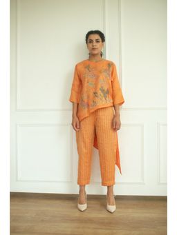 OJA - Aurum Tangerine Tunic and Pant Co-Ord (Set of 2)