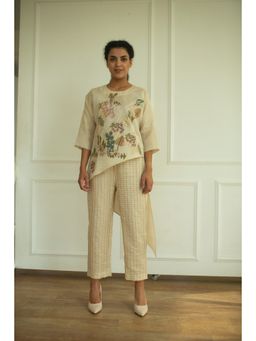 OJA - Aurum Ivory Handloom Co-Ord (Set of 2)