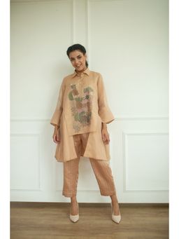 OJA - Aurum Rose Gold Kurta and Pant Co-Ord (Set of 2)