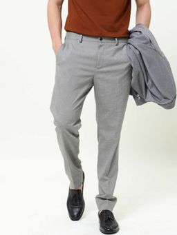Rare Rabbit - Micra Grey Casual Trousers