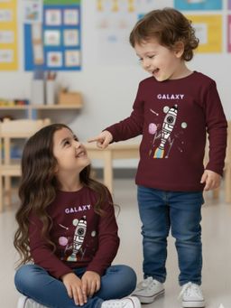 Oh Rare - Unisex Wine Full Sleeves Graphic Print T-Shirt