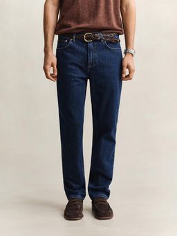 GANT - Men Navy Blue Regular Fit Jeans
