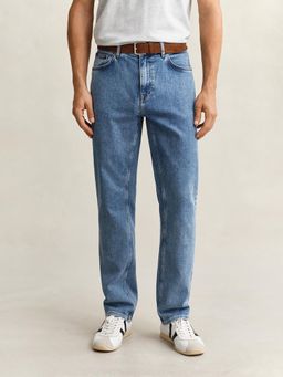 GANT - Men Blue Regular Fit Jeans