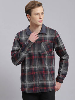 Monte Carlo - Navy Blue Check Separate Casual Shirt