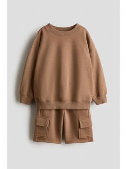 H&M - Boys Brown 2-piece sweatshirt set