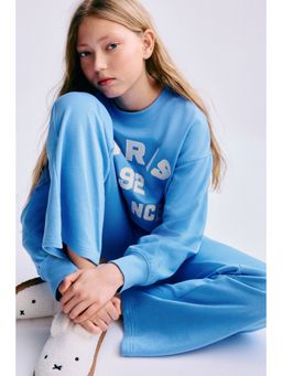 H&M - Girls Blue 2-piece sweatshirt and joggers set