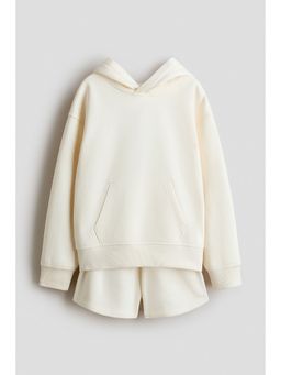 H&M - Girls White 2-piece sweatshirt set