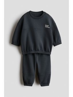 H&M - Boys Grey 2-piece sweatshirt set