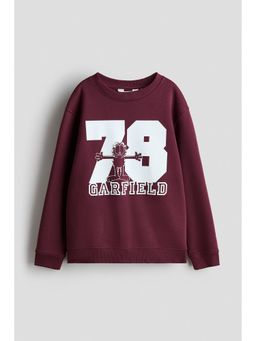 H&M - Boys Red Printed sweatshirt