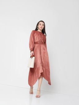 VERO MODA - Women Solid Maroon Dress (Set of 2)