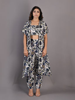 Bohame - Alyssa Multi & Off White Co-Ord (Set of 3)