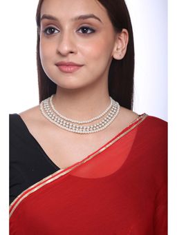 Shoshaa - Gold-Plated Pearls Handcrafted Layerd Necklace