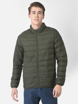 CRIMSOUNE CLUB - Men Olive Padded Jacket
