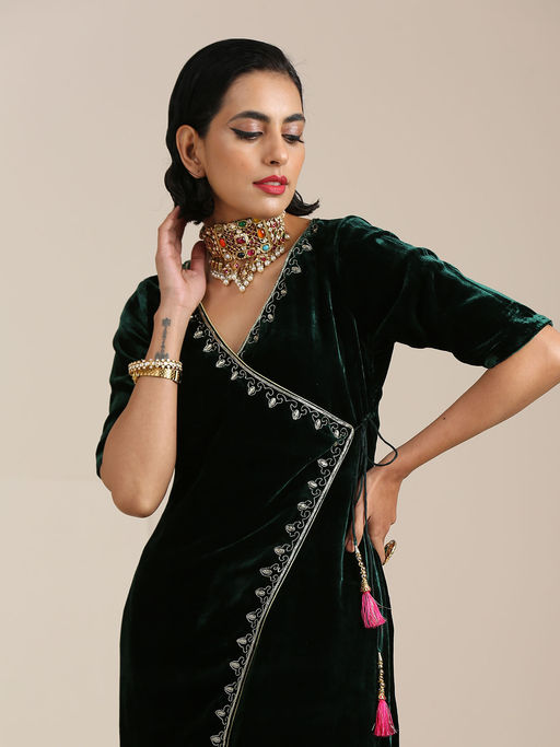 Aboli Banarsi Blue Kurta Set