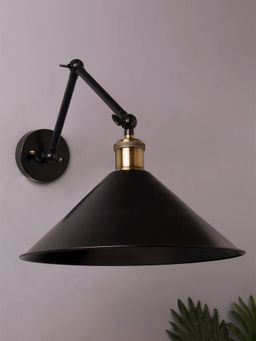 Homesake - Black Barn Triple Swing Wall Light Gold