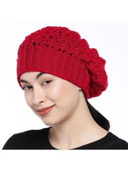 Magic Needles - Red Acrylic & Resin Beanie